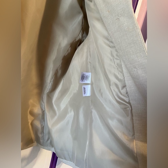 Jones Studio Women’s Blazer Jacket Size 14 Light Beige Workwear Professional - Picture 5 of 6